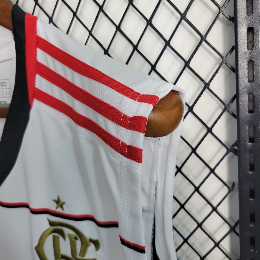 Camisa Regata Flamengo II 23/24 Torcedor Adidas Masculina - Branca