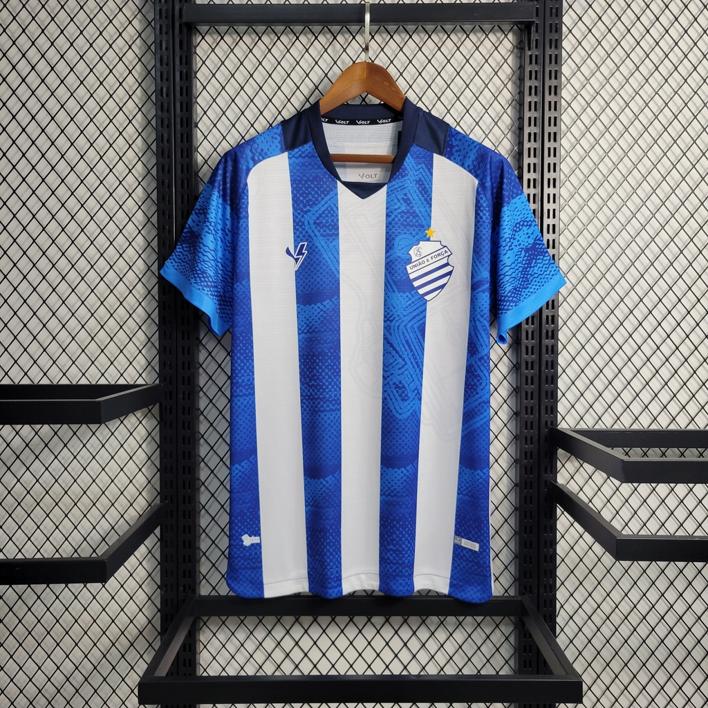 Camisa Feminina Jogo 1 CSA Azul e Branca 2023 Volt