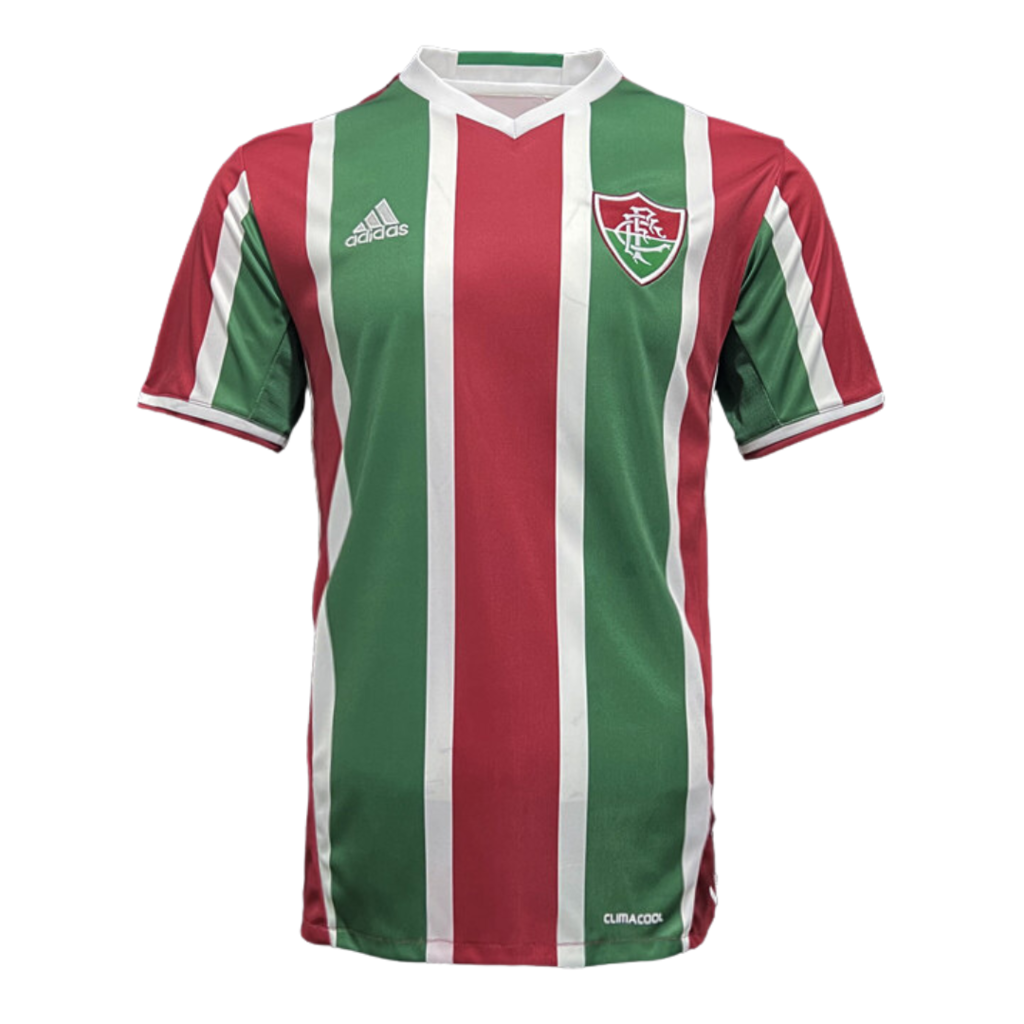 Camisa Retrô Fluminense I 16/17 Torcedor Adidas Masculina - Verde+Vinho