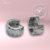 Argollitas acero lineas horizontales - comprar online