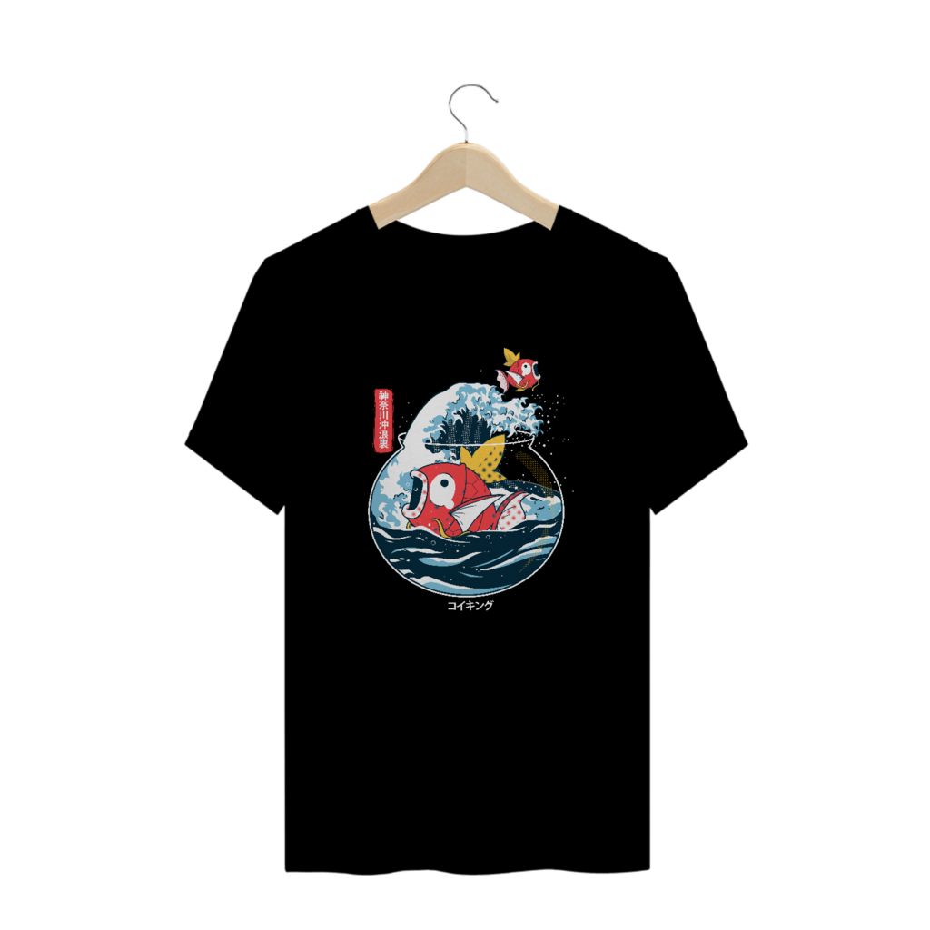 Camiseta T-Shirt Pokemon cute fofo Anime 100% Algodão - Preto