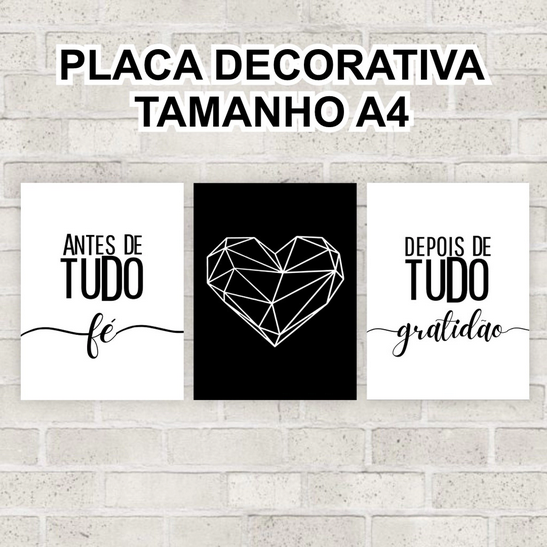 quadro ou placa decorativa personalizada