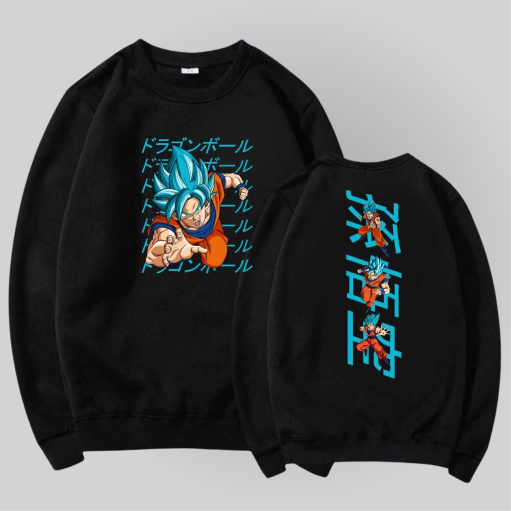 Blusa De Moletom Dragon Ball Vegeta Super Saiyajin Blue Anime