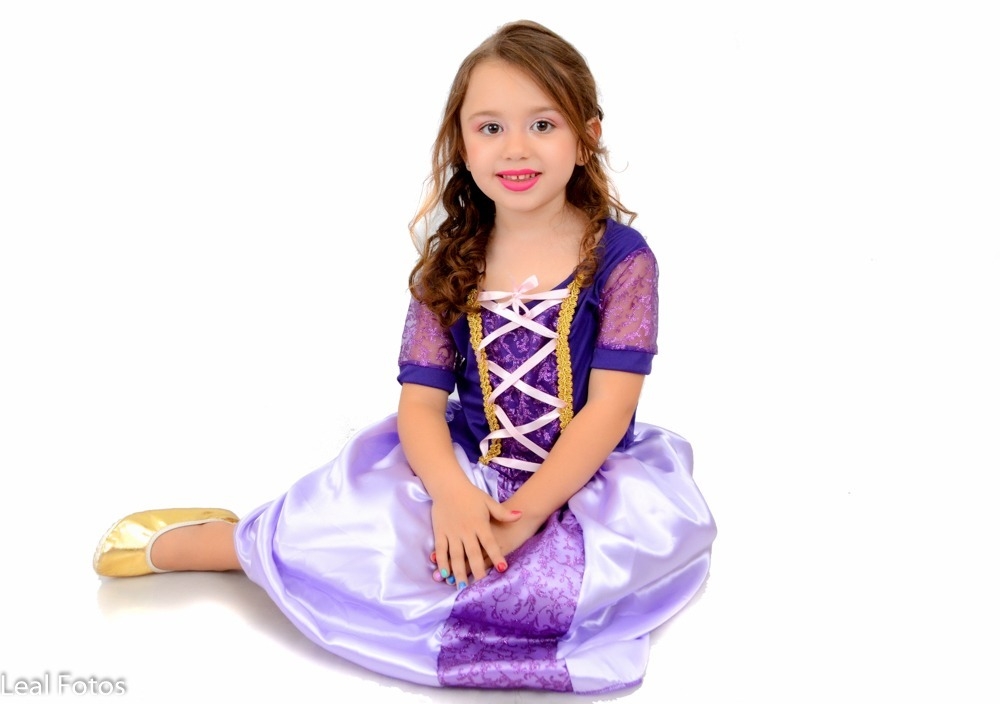 Vestido Infantil Princesa Cores - LeLa Kids