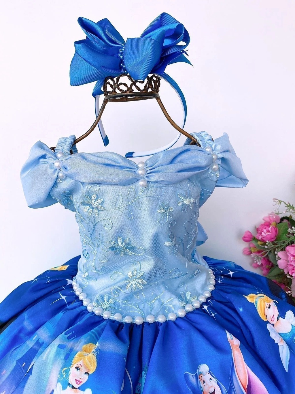 Vestido da Cinderela Luxo - Infantil