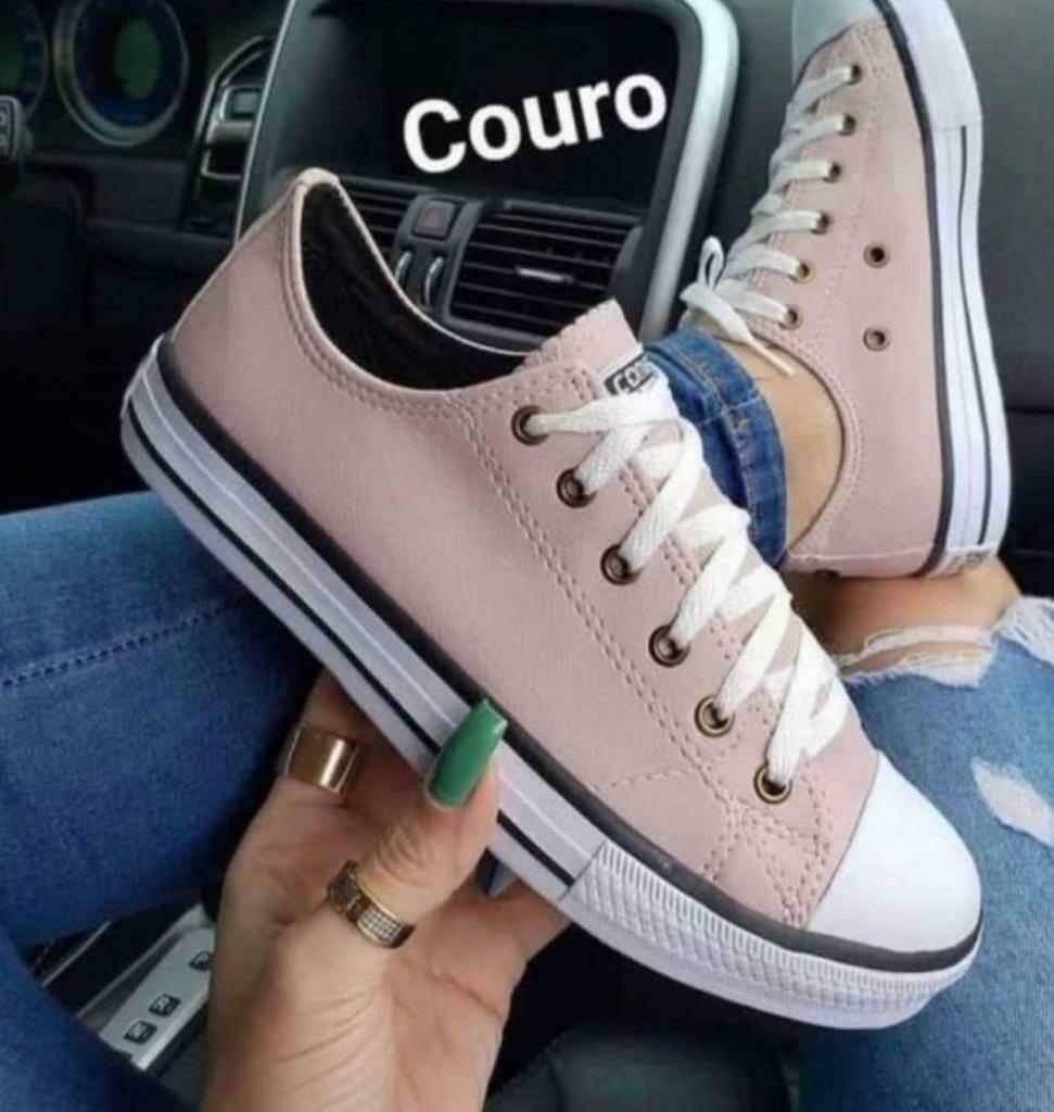 All Star Branco Couro Sintetico