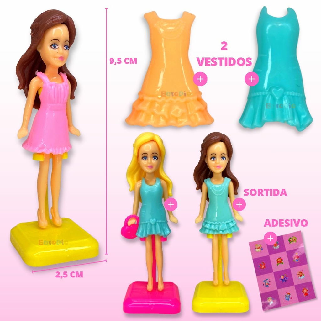 Kit Casinha de Boneca Plástico Infantil Barata 15 Peças com Luz e