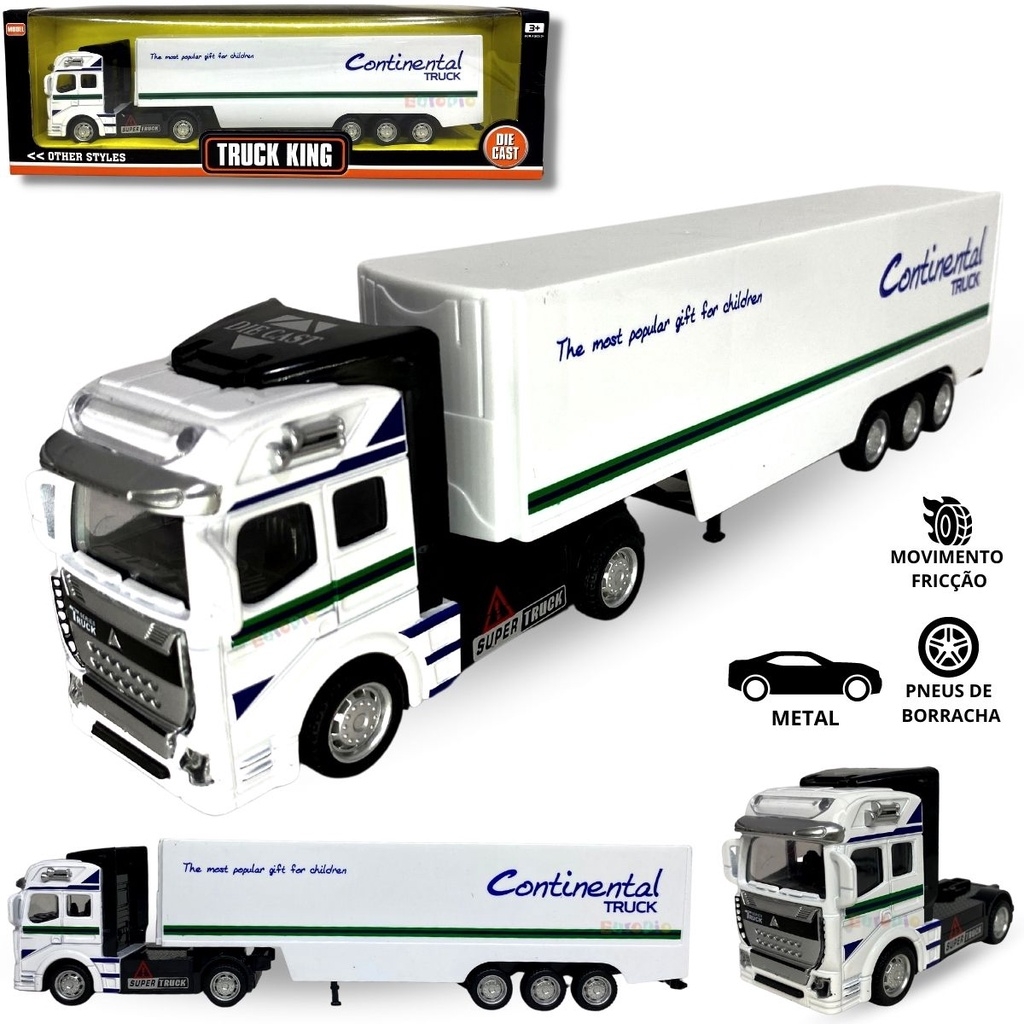 Mini Caminhão De Brinquedo Truck Carreta Carrinho De Fricção