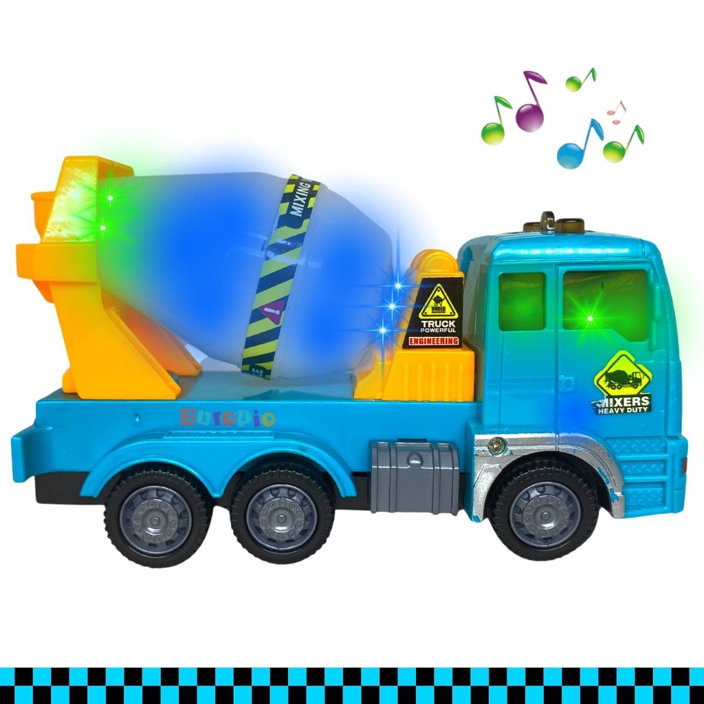 Caminhão Betoneira Realista Brinquedo Infantil Mixer Truck Vermelho