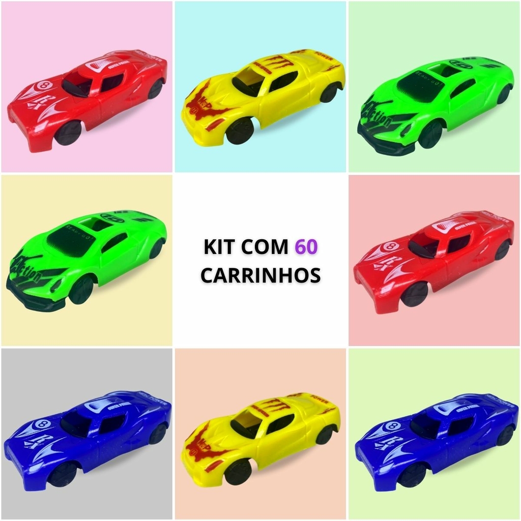 Brinquedo Kit Carrinhos Infantil Meninos Sortidos Carros Corrida 6