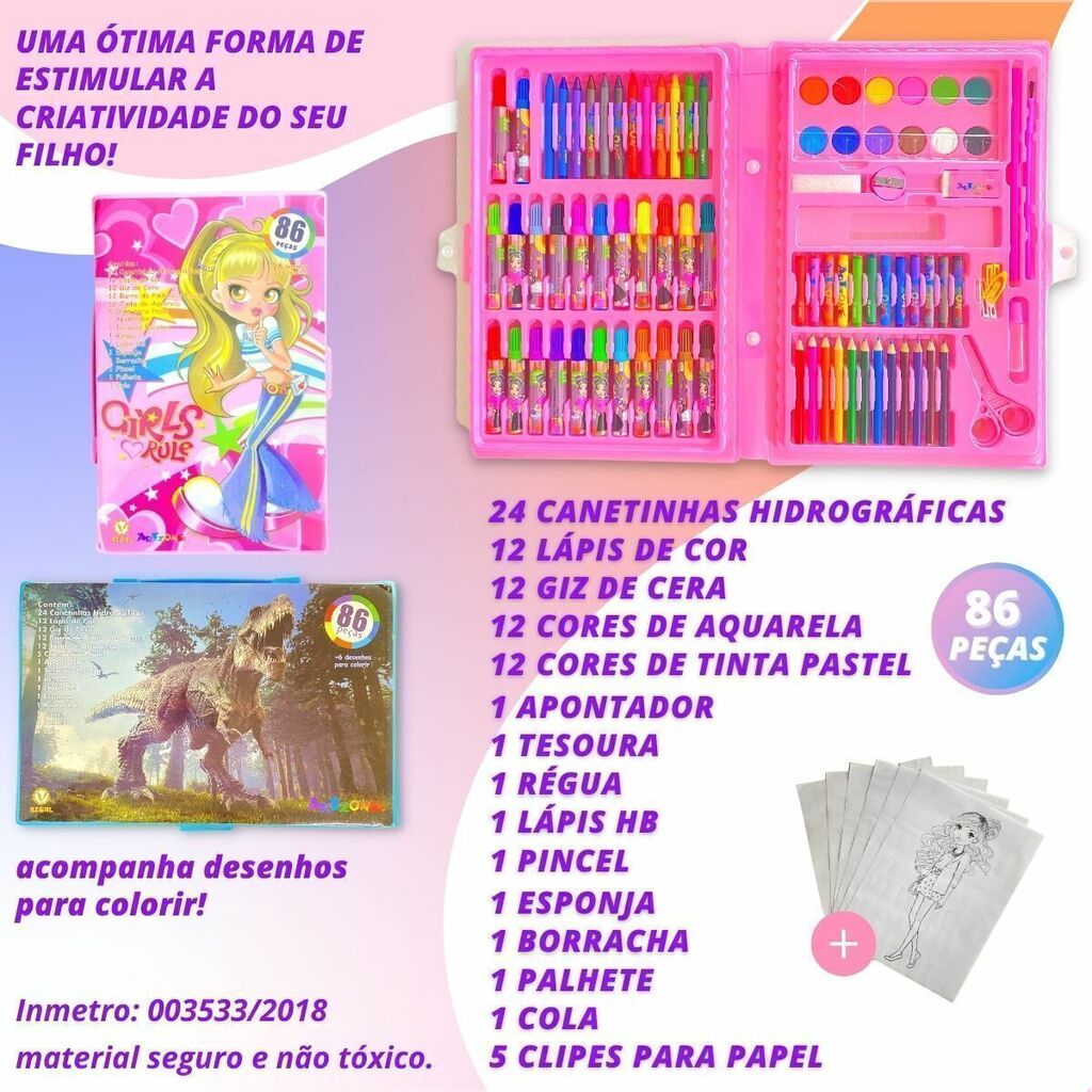 Desenho de Pincel e tinta para Colorir - Colorir.com