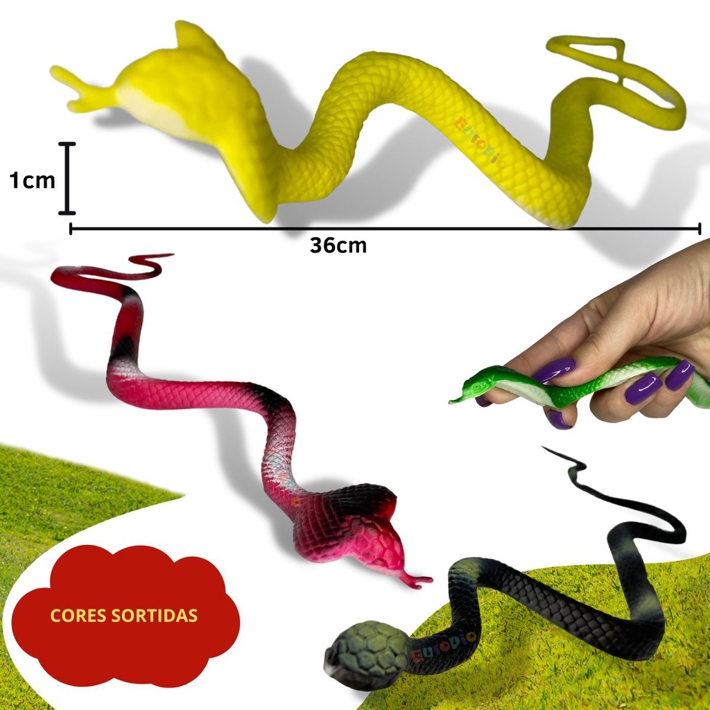 Cobra De Borracha Realista Brinquedo Pegadinha Susto