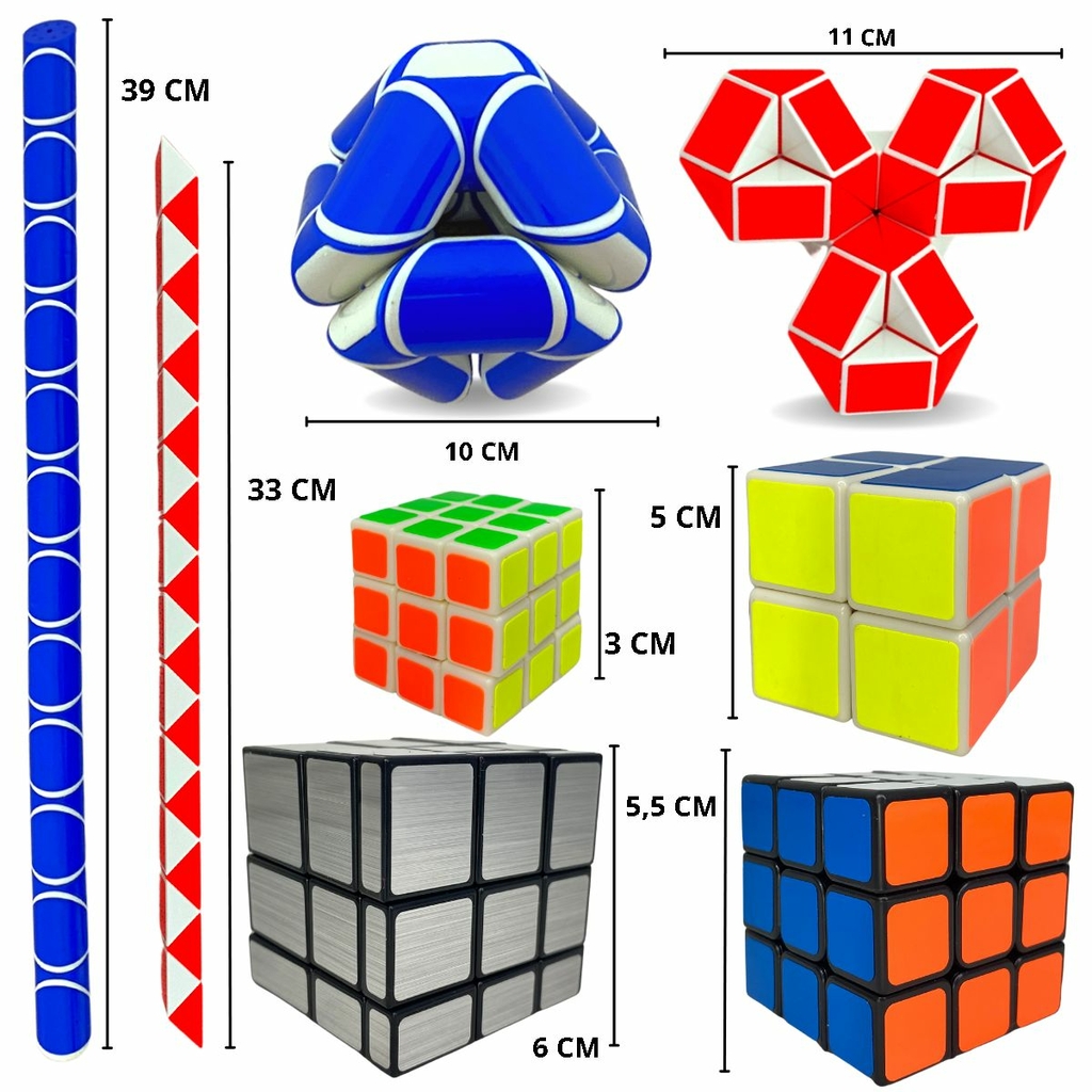 Cubo Mágico - 9 Faces - Profissional Pirâmide - 2905 - Braskit - Real  Brinquedos