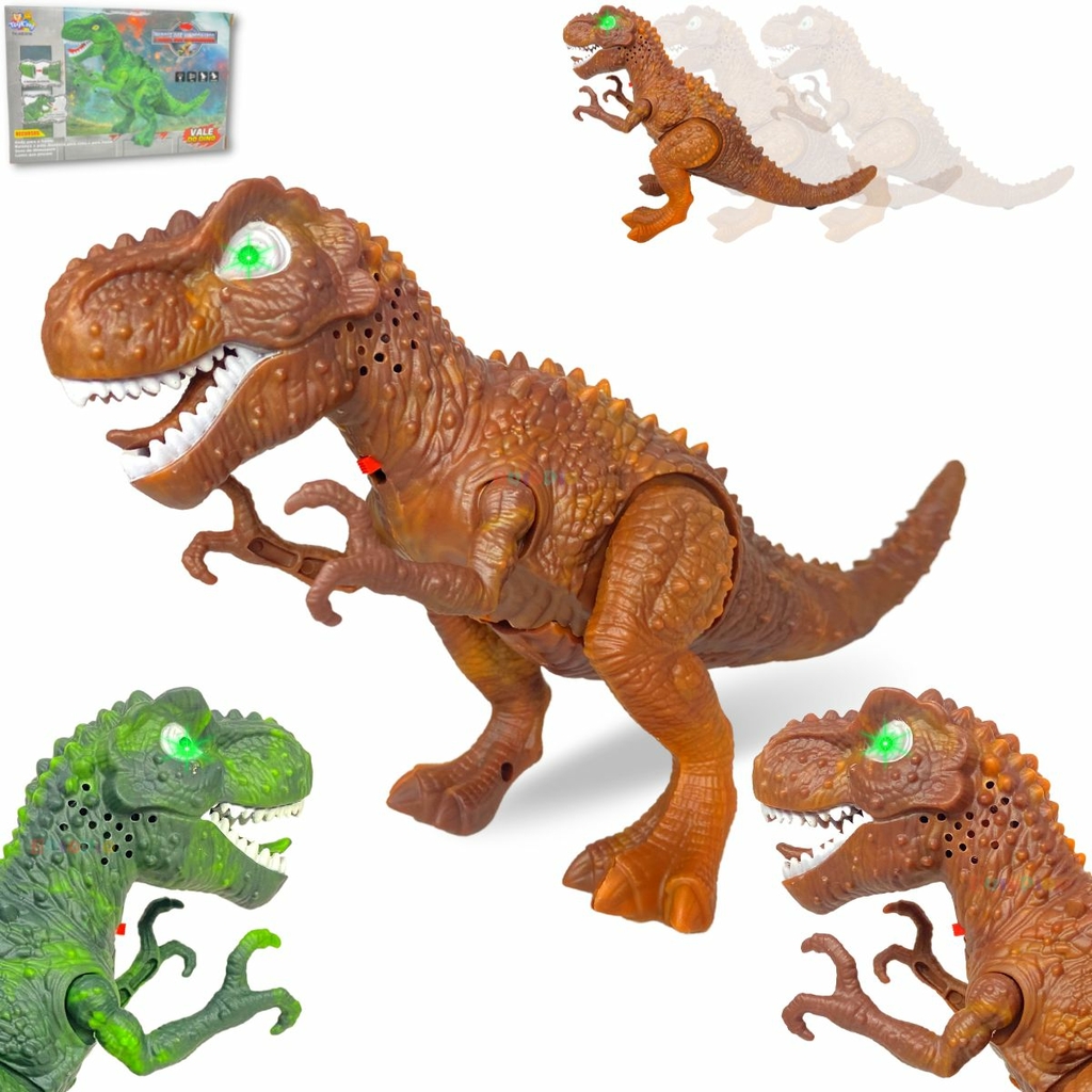 Dinossauro Rex de Brinquedo Anda Som e Luz Tiranossauro