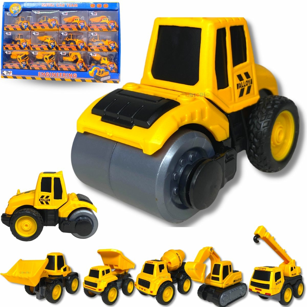 Construction Team Kit Construção com 3 Caminhões Brinquedo