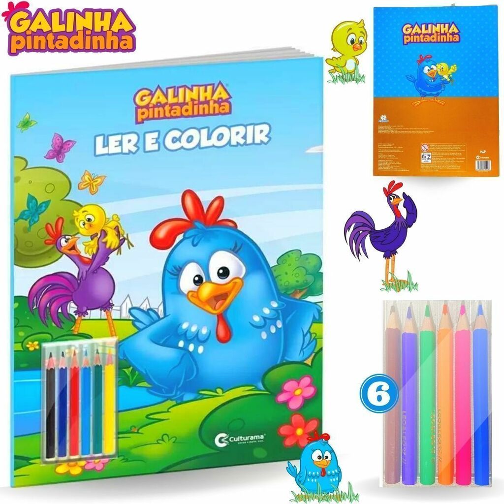 12 Desenhos da Galinha Pintadinha para Colorir