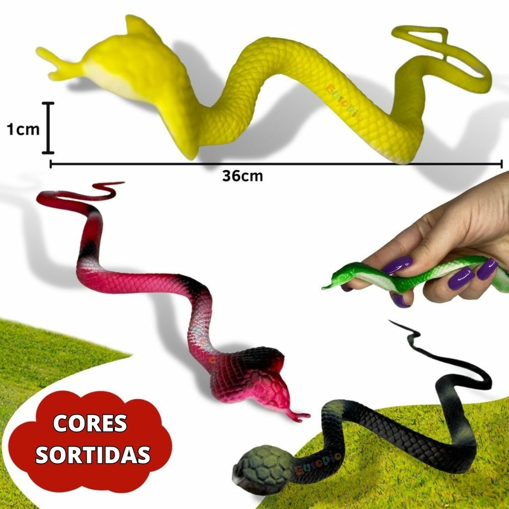 Cobra De Borracha Realista Brinquedo Pegadinha Susto