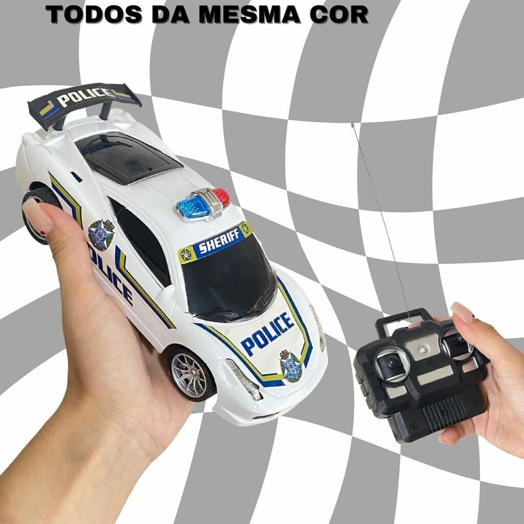 Carrinho De Controle Remoto Menina Brinquedo Inmetro Pilhas