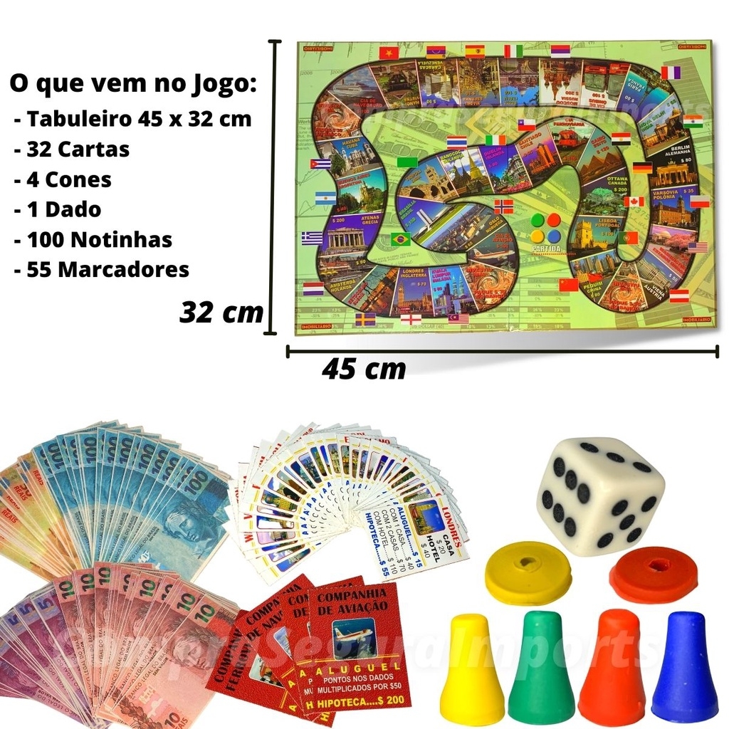 Jogo Bolsa De Valores + Banco Imobiliário + Ilha Do Tesouro