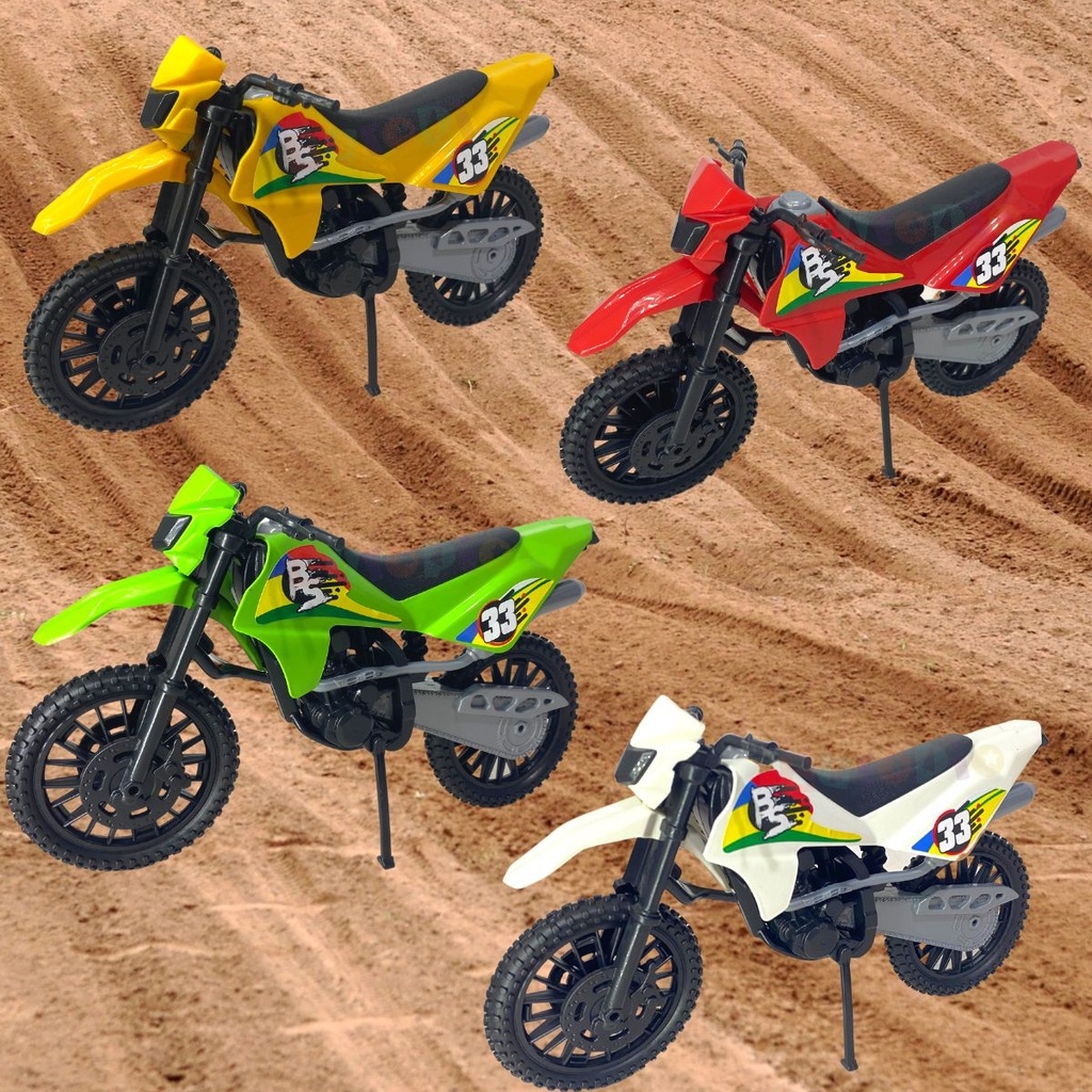 Moto Motocross Mini De Trilha Miniatura Brinquedo Criança Menino