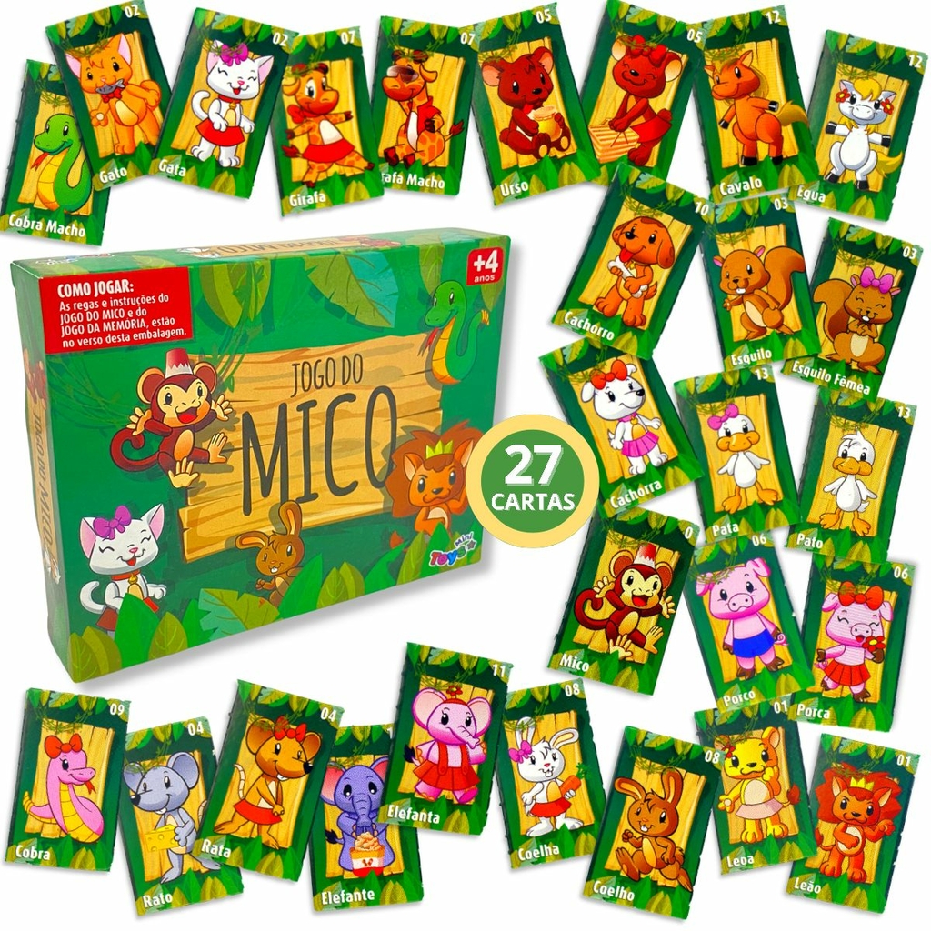 Jogo de cartas uno e jogo do mico - Shop Macrozao