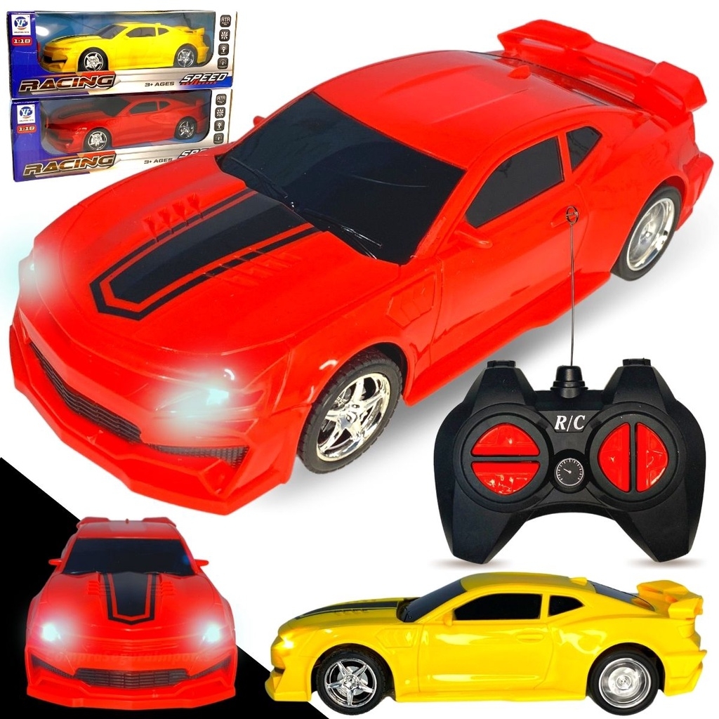 Carro Carrinho Controle Remoto Grande 45 Cm Escala 1:10 Camaro