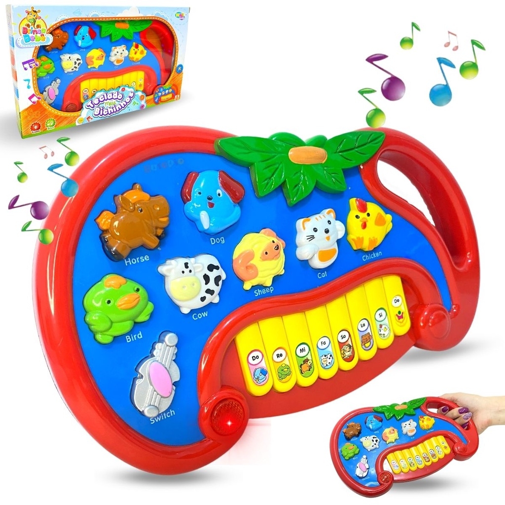 Piano Telefone Musical Infantil que fala o nome do bicho em