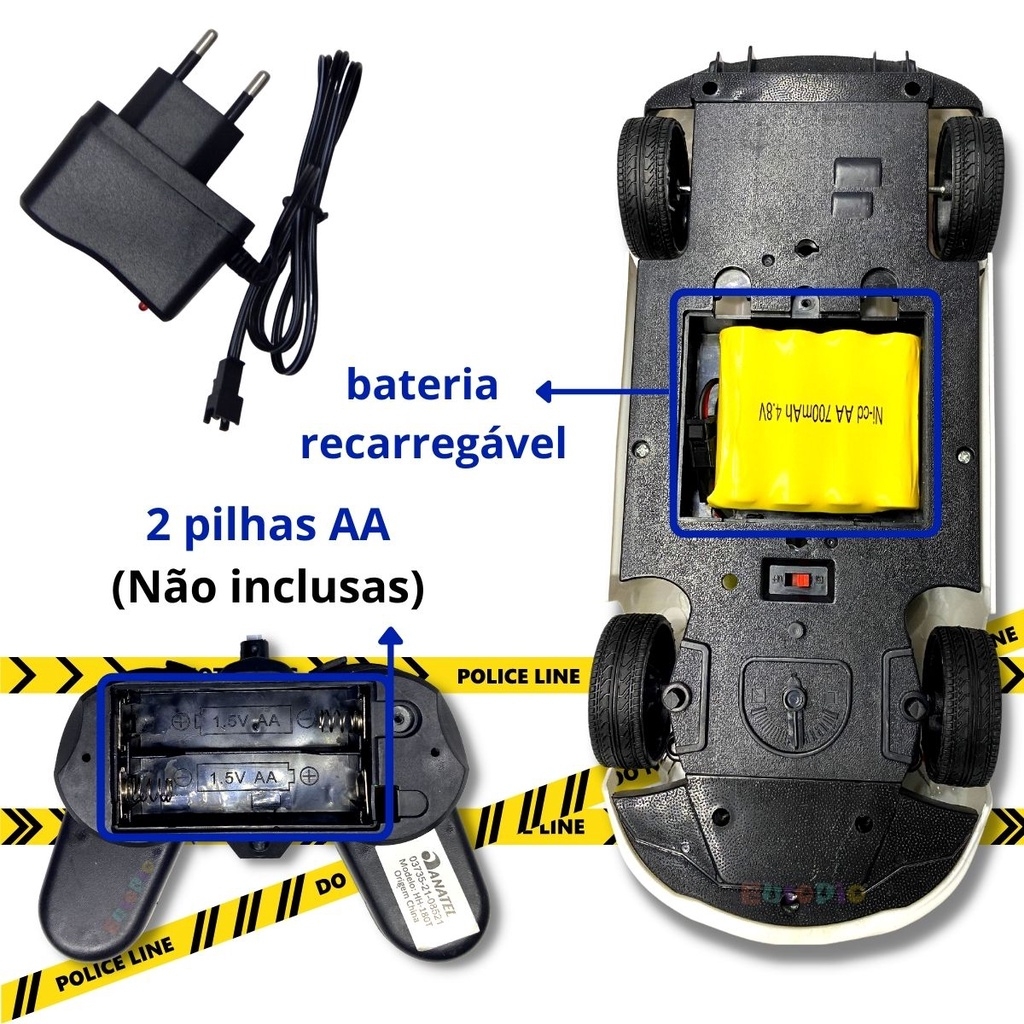 bateria para carrinho de controle remoto 7,2V 1800mah AA plug tamya  recarregavel