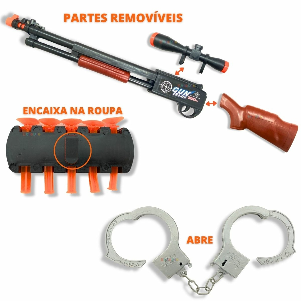 Arma brinquedo nerf espingarda