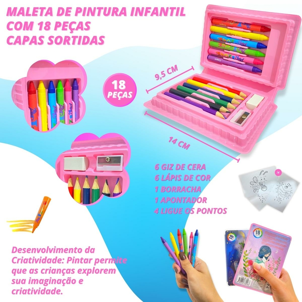 Kit Pintura Barbie Mochila Personalizada Tintas Lembrancinha