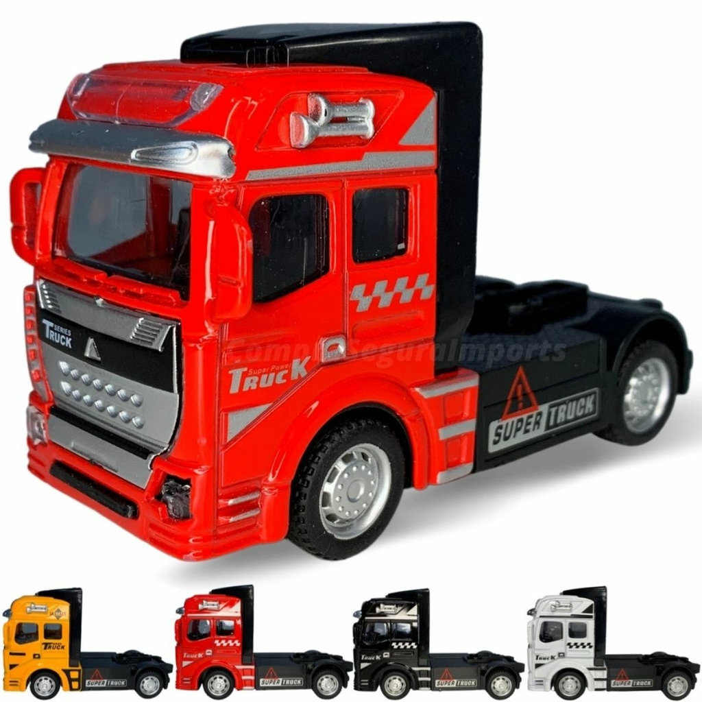 Miniatura Caminhão Carroceria Carreta Super Truck De Ferro