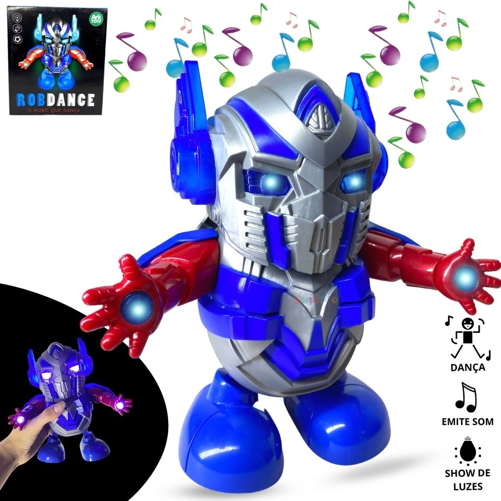 Robo Dançarino Infantil Dance Brinquedo Com Luz Som