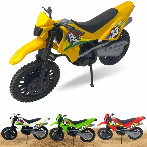 Moto Trilha Motocross Várias Cores 24cm - Bs Toys - Caminhões