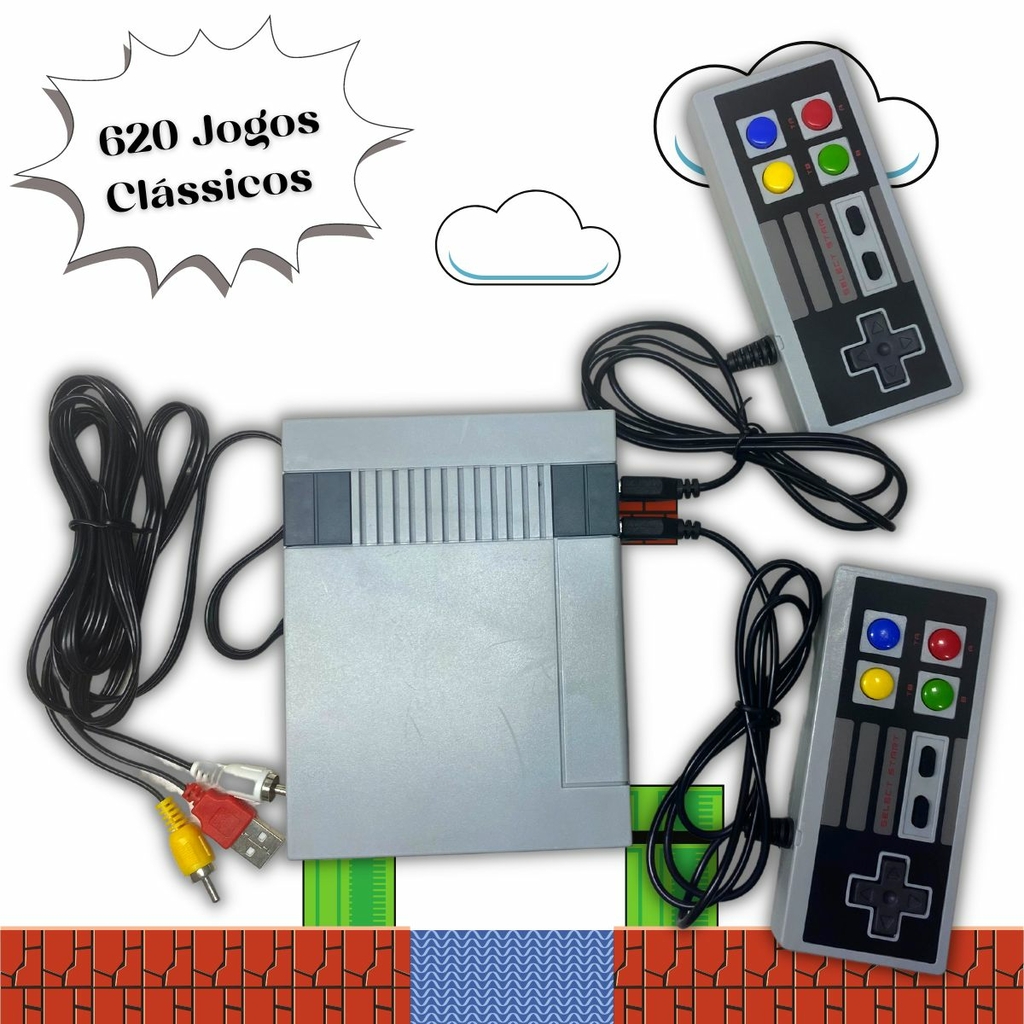 Vídeo Game Retro 620 Jogos 2 Controles