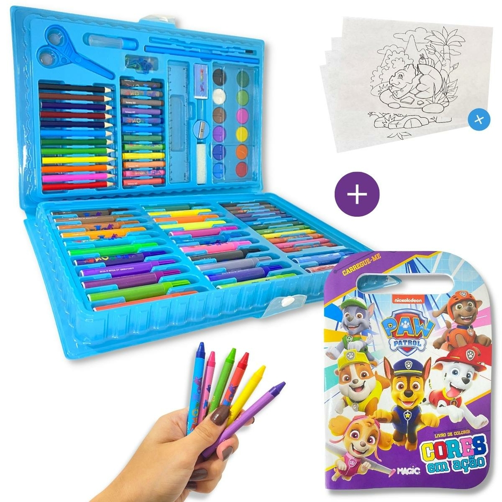 Jogo Infantil Brinquedo Kit Pintura Patrulha Canina