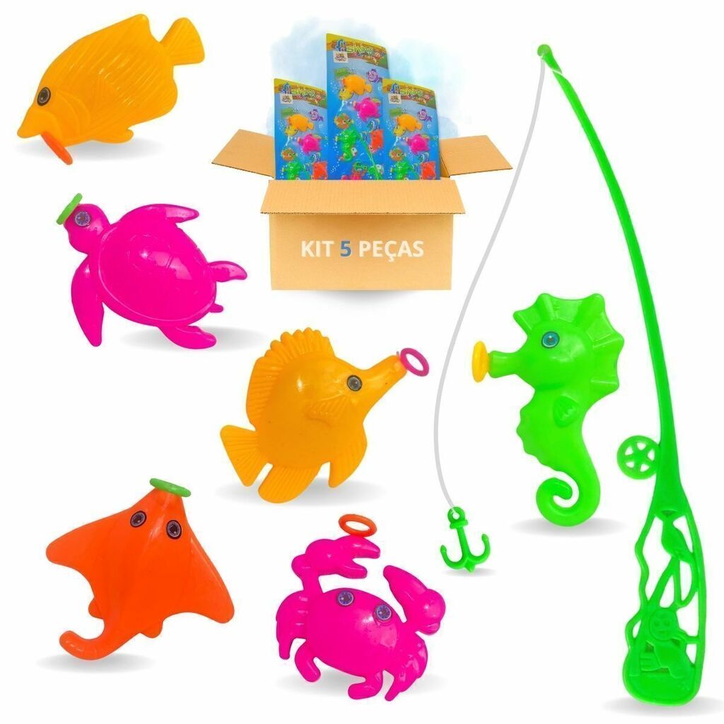 Brinquedo Jogo Joguinho Infantil Pega Pesca Peixe Peixinhos