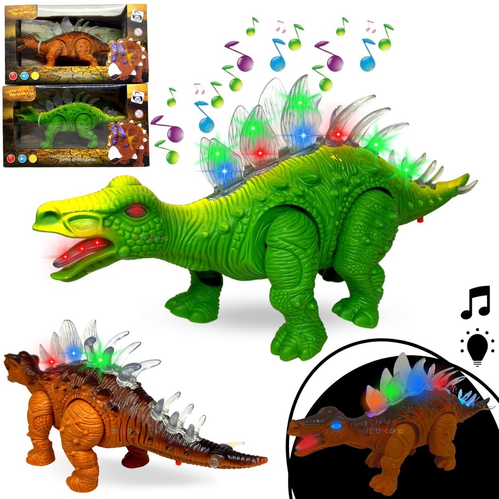 Dinossauro de Brinquedo Controle Remoto com LED