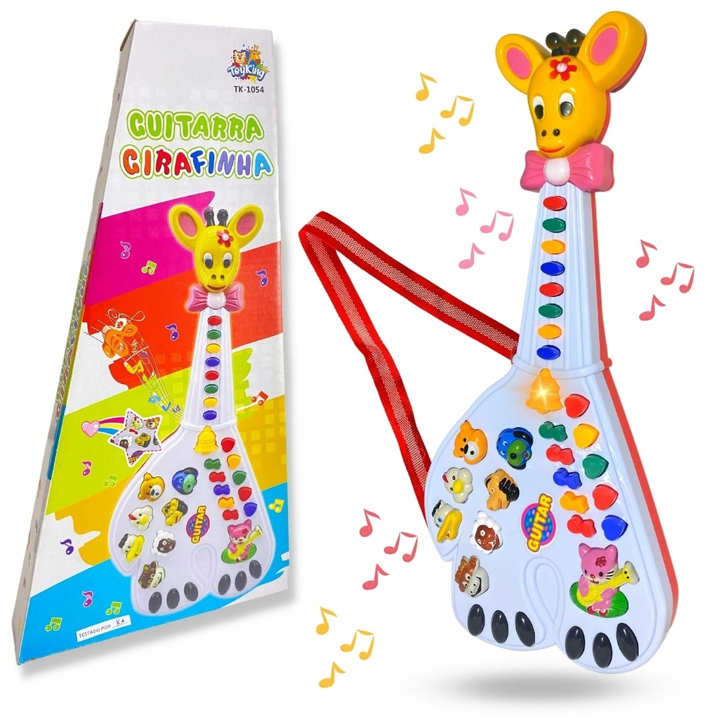 Piano Infantil Musical Animais Fazendinha Cor