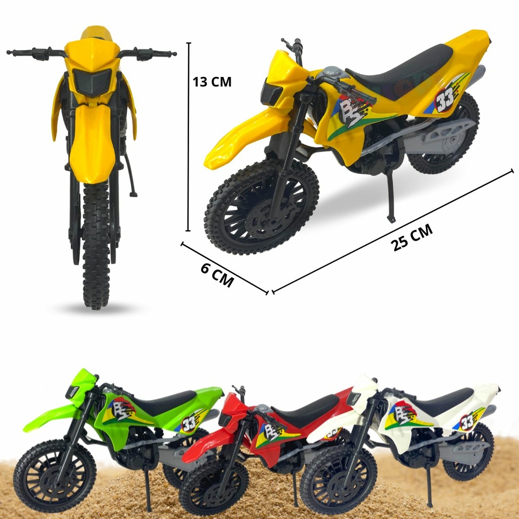 Brinquedo Motocross Infantil Moto De Trilha Cross 231 - Bs Toys no