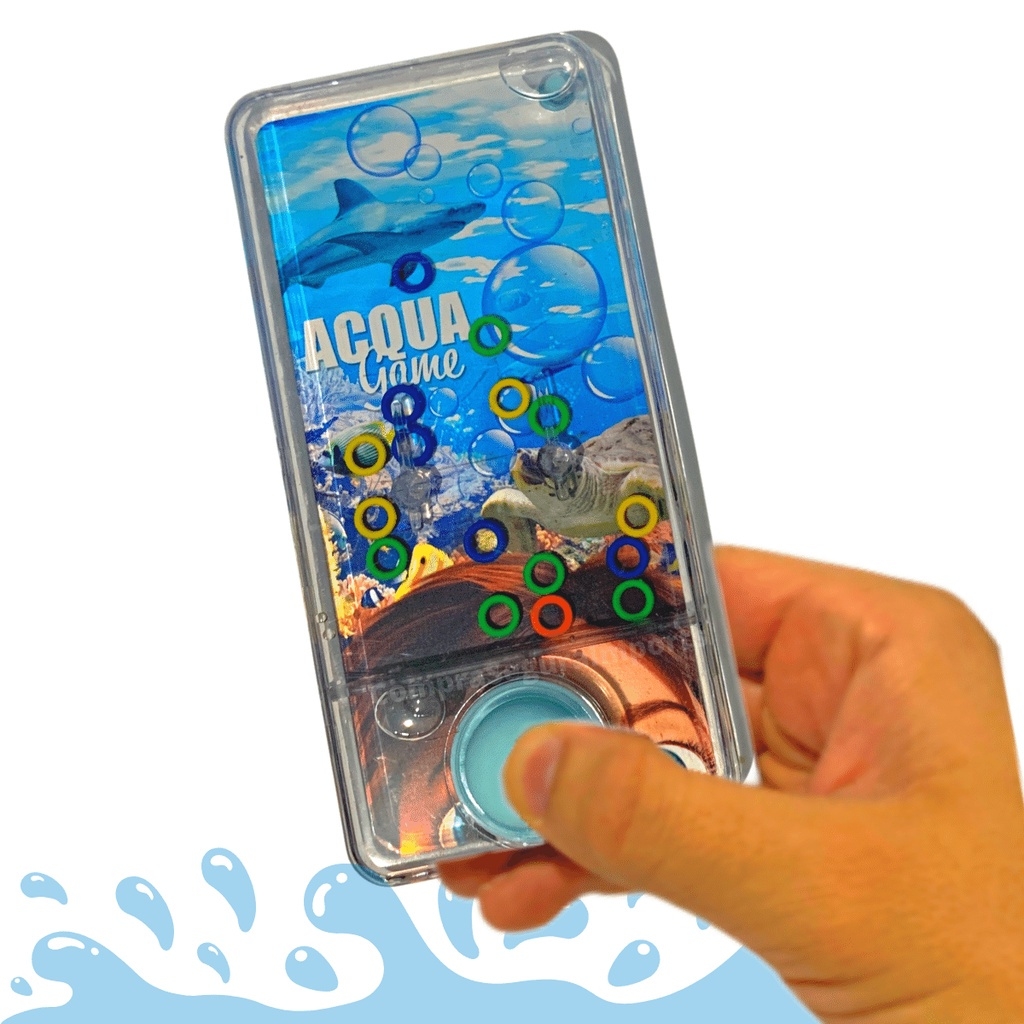 Brinquedo Infantil Jogo Aquaplay Water Game Argola Robô - Rosa