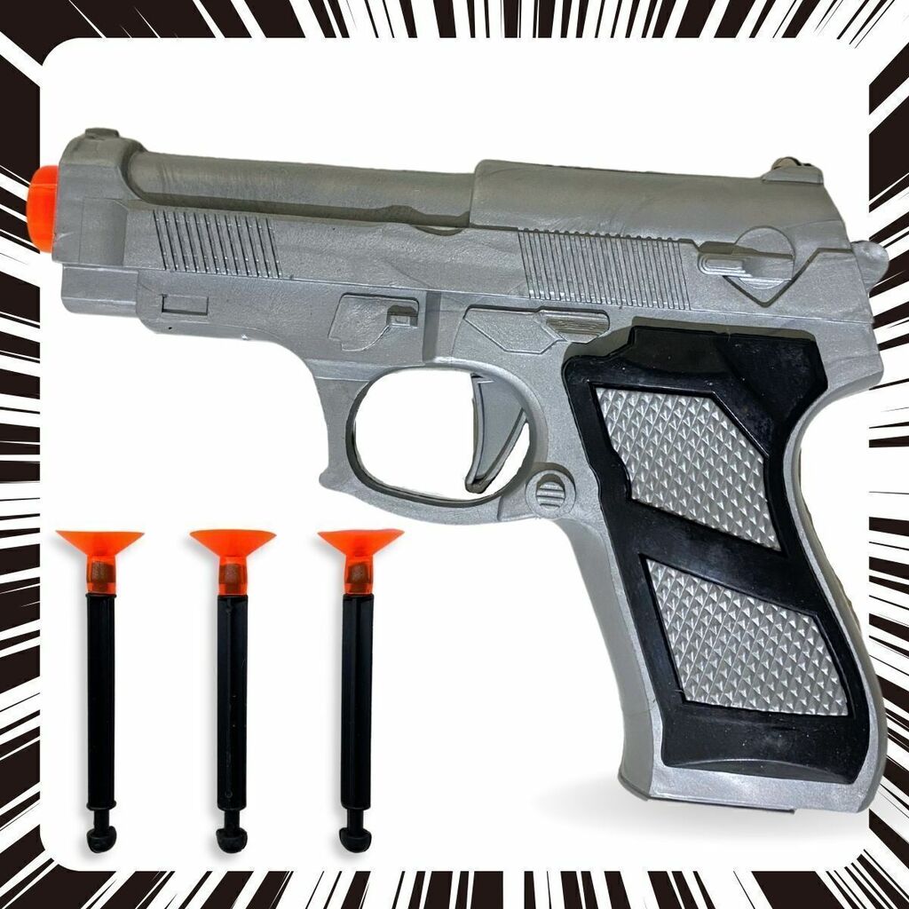 Brinquedo Kit Mini Pistola Com Dardos Ventosa Lançador Arminha De