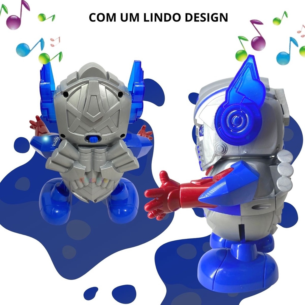 Robo Dançarino Infantil Dance Brinquedo Com Luz Som