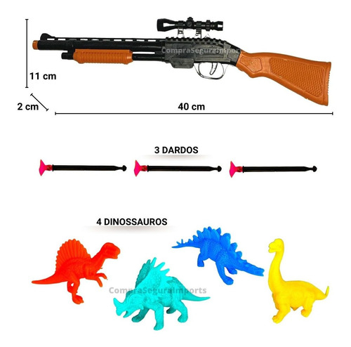 Lançador De Dardos Nerf Arminha Dinossauro Rex / Shark