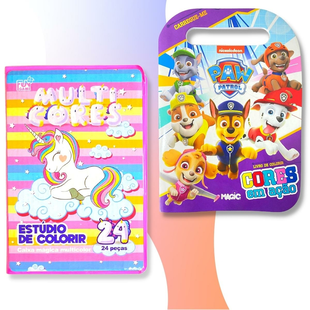 Jogo Infantil Brinquedo Kit Pintura Patrulha Canina