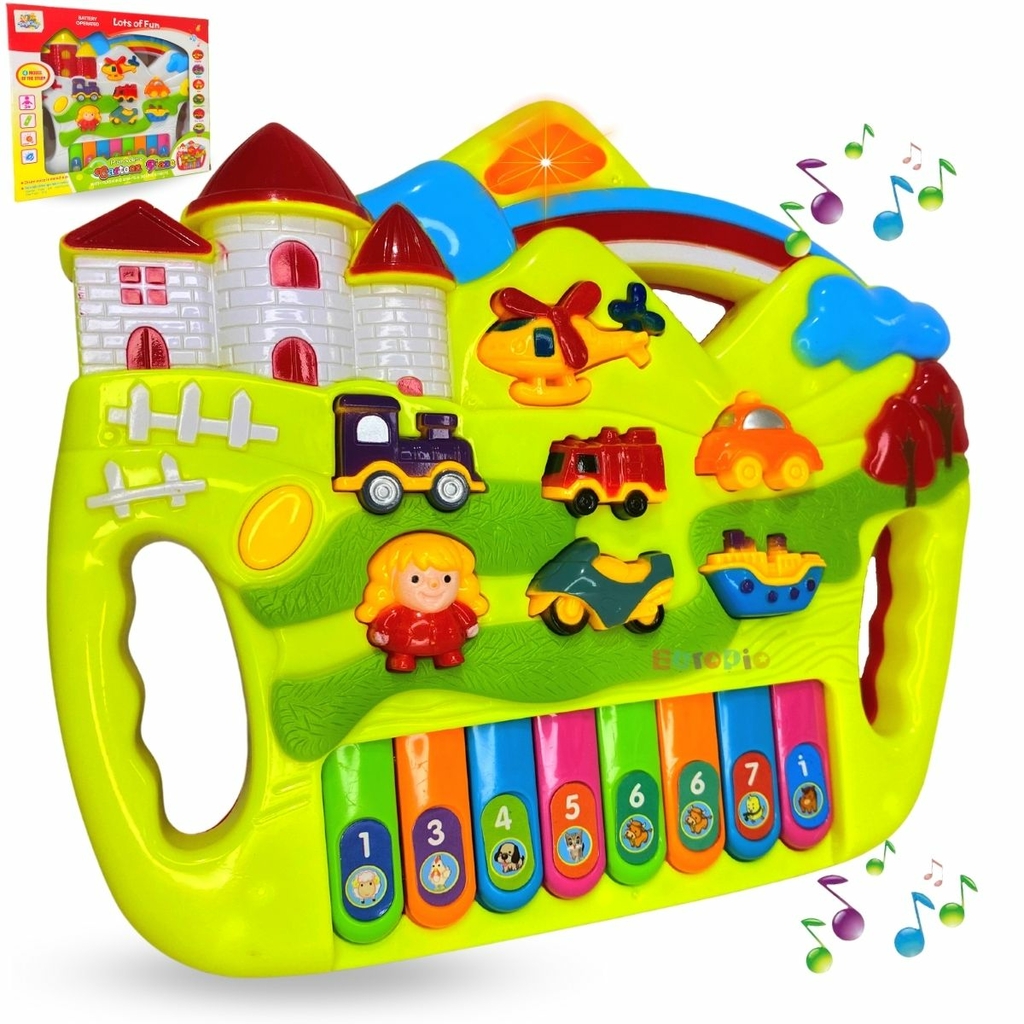 Pianinho Infantil para Bebe  Brinquedo para Bebês Fun Time