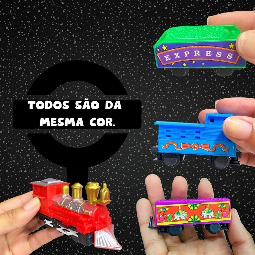 Trem Máquina Locomotiva com Trilhos e Vagões - HC0579369 - Toys & Toys -  Dorémi Brinquedos