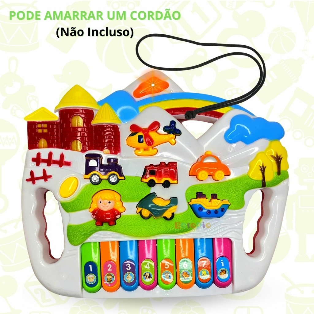 Brinquedo Para Bebe Mesinha Infantil Piano Luz e Som Terra – Papelaria  Pigmeu