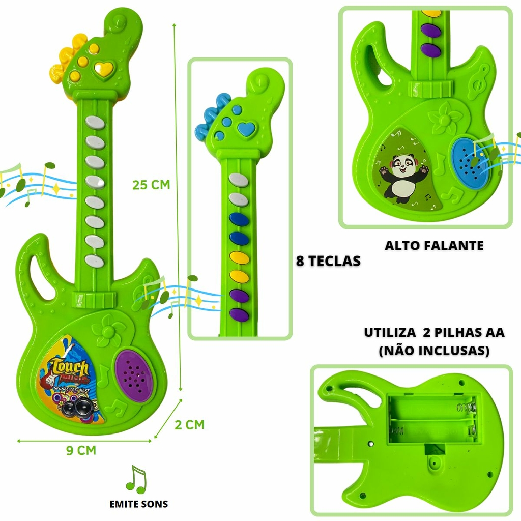 Descubra a Diversão Musical: Guitarrinha de Brinquedo com Sons de Ani