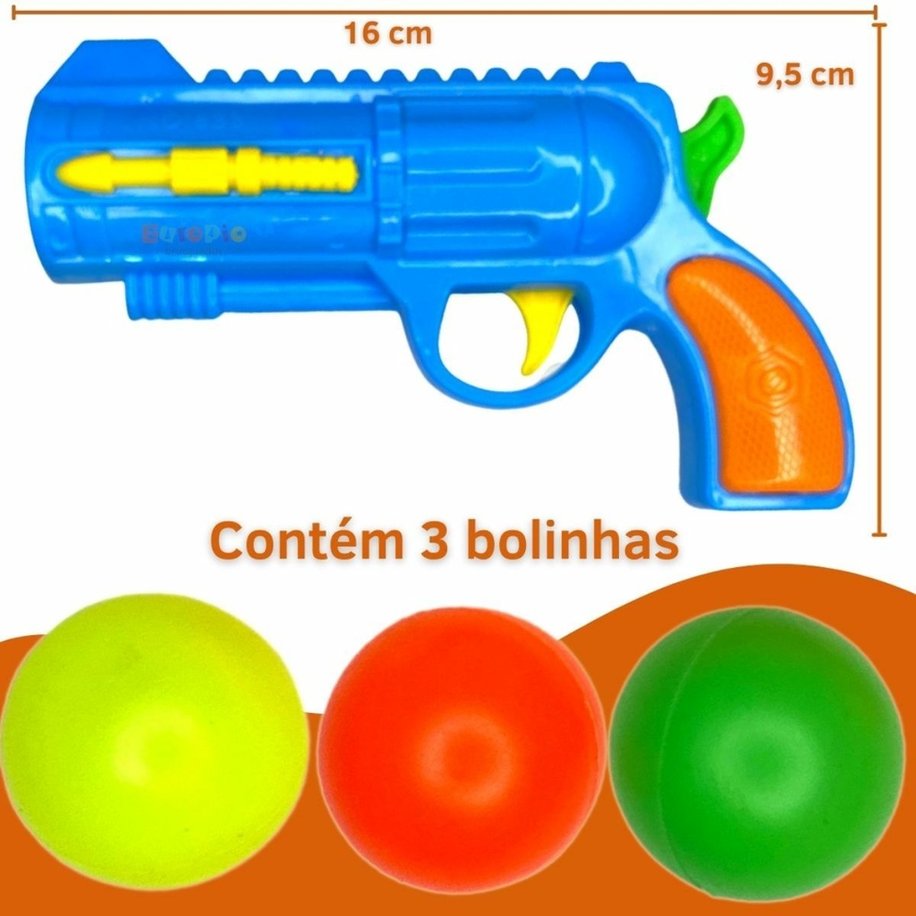 Arminha de Brinquedo Pistola / Atira bolinhas de Plástico