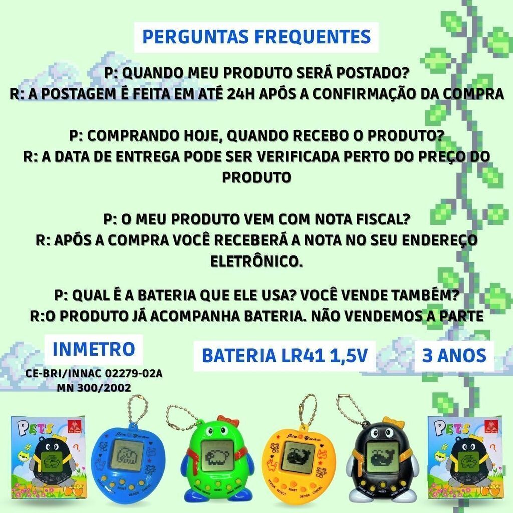 Bichinho Virtual Nostalgia Anos 90 Retrô Brinquedo Antigo Criança